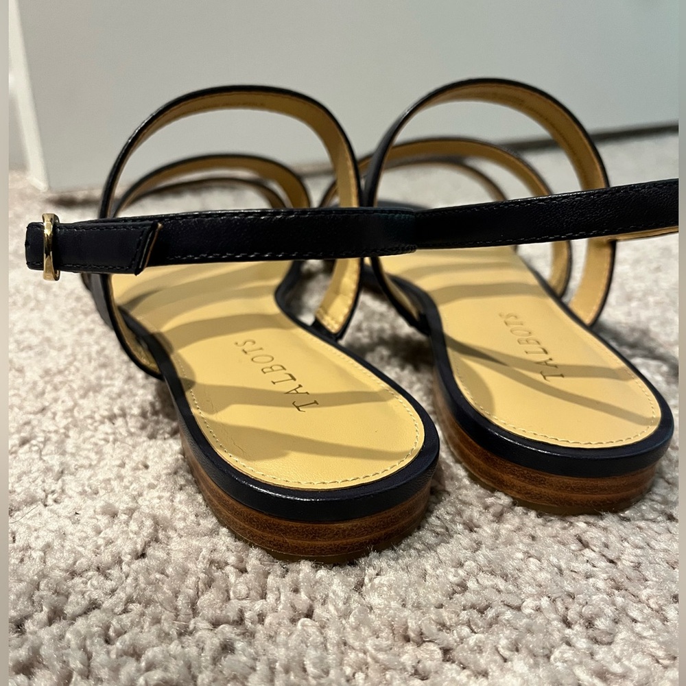 Talbots Dark Blue Strappy Sandals - Picture 5 of 7